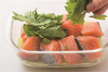 サーモンのセロリマヨ