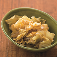 キャベツの黒酢あえ